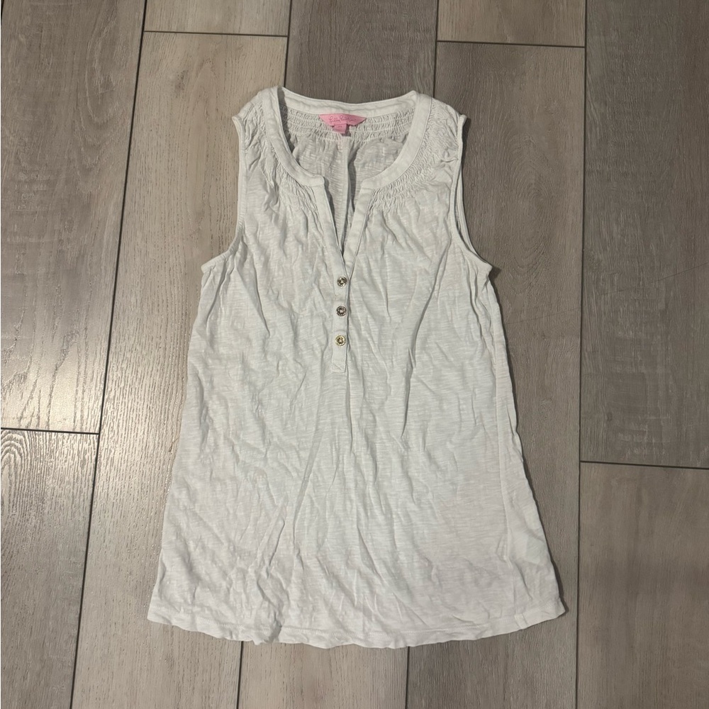 Lilly Pulitzer Essie Tank Top in Resort White Size XS